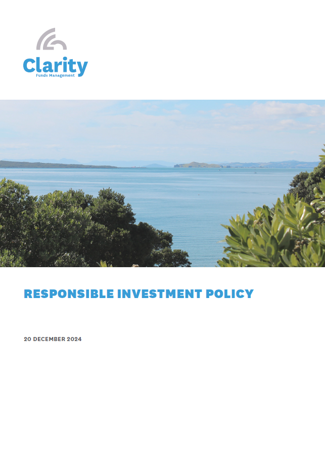 Clarity Responsible Investment Policy